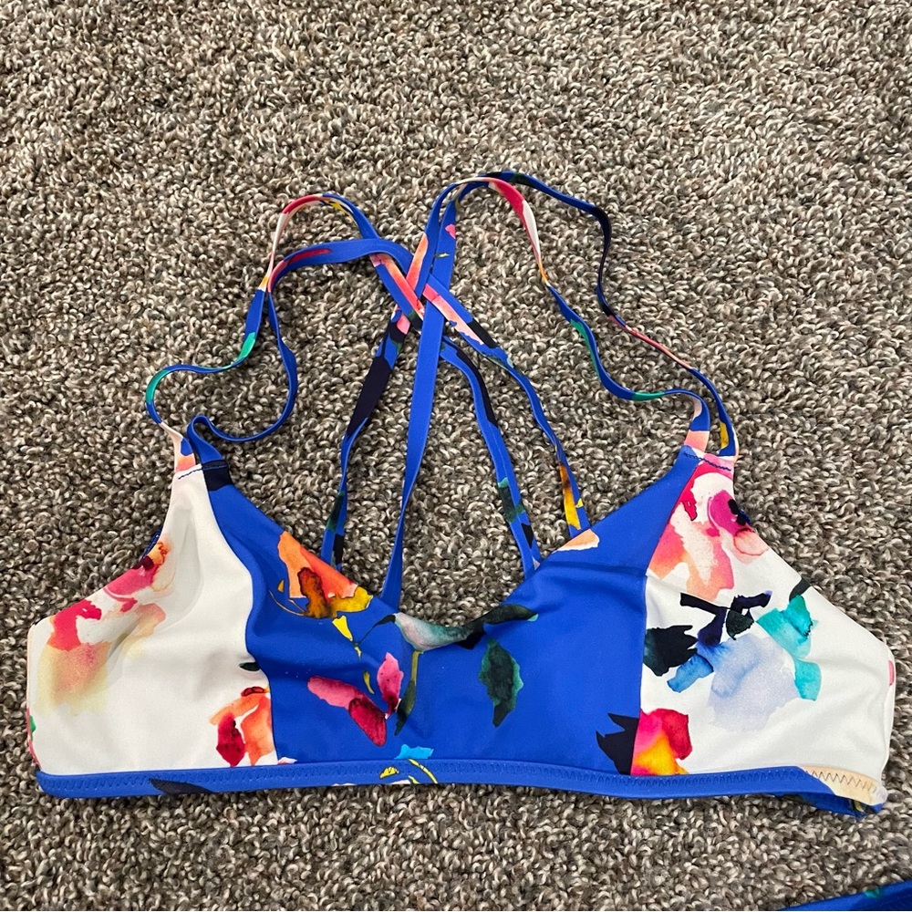 ATHLETA Colorful Strappy Bikini Top